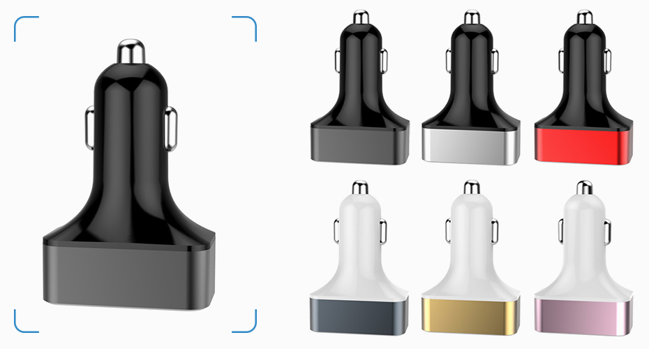 金屬頭智能車載充電器