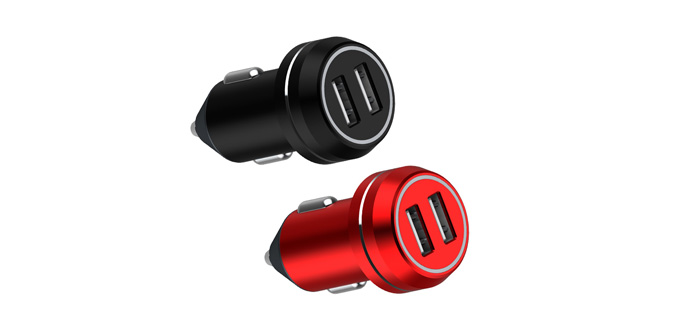新款鋁合金車載充電器SN-341-2U-3.4A 新款鋁合金車載充電器SN-341-2U-3.4A