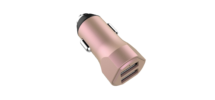 鋁合金雙USB車載手機(jī)充電器SN-311-01 鋁合金雙USB車載手機(jī)充電器SN-311-01